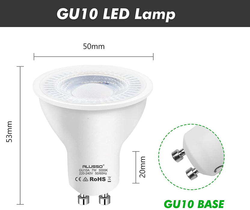Lot de 10 ampoules LED LAP 0318784030 GU10 345lm 3,6W